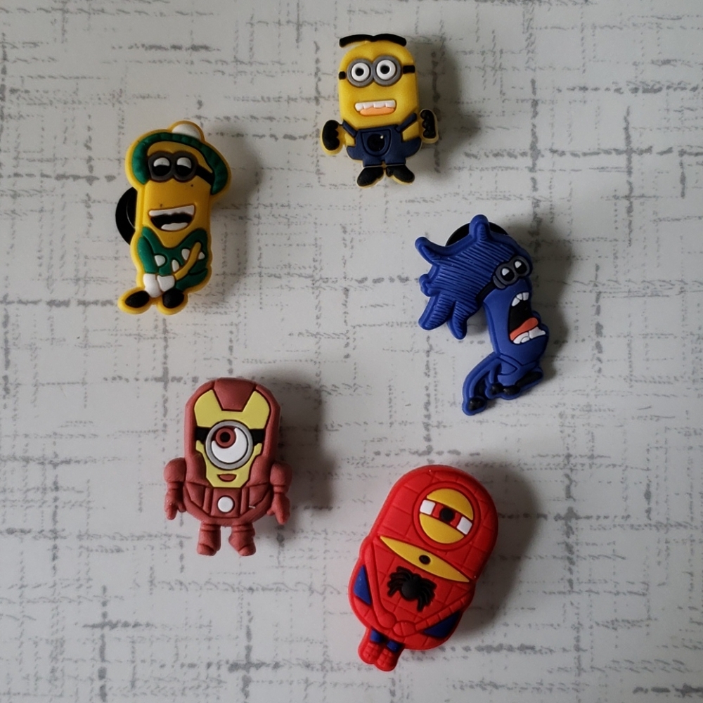 Minion Dispicable Me Croc Shoe Charms Jibbits